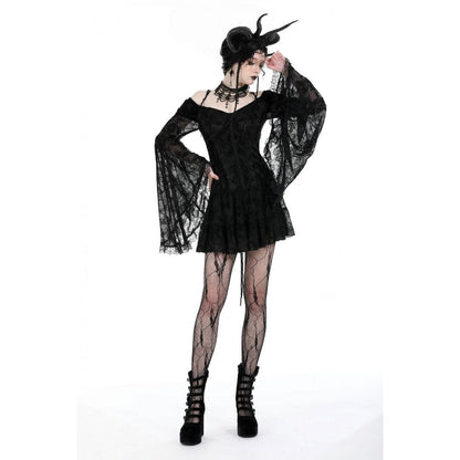 Dark in Love Dress Alora Lace Off-Shoulder ﻿ UK 8-18 - QHA UK
