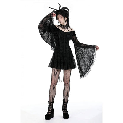 Dark in Love Dress Alora Lace Off-Shoulder ﻿ UK 8-18 - QHA UK