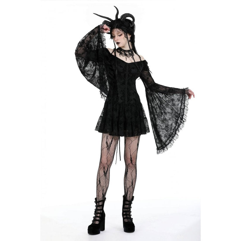 Dark in Love Dress Alora Lace Off-Shoulder ﻿ UK 8-18 - QHA UK