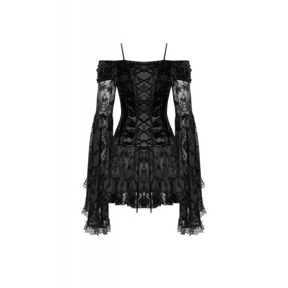 Dark in Love Dress Alora Lace Off-Shoulder ﻿ UK 8-18 - QHA UK