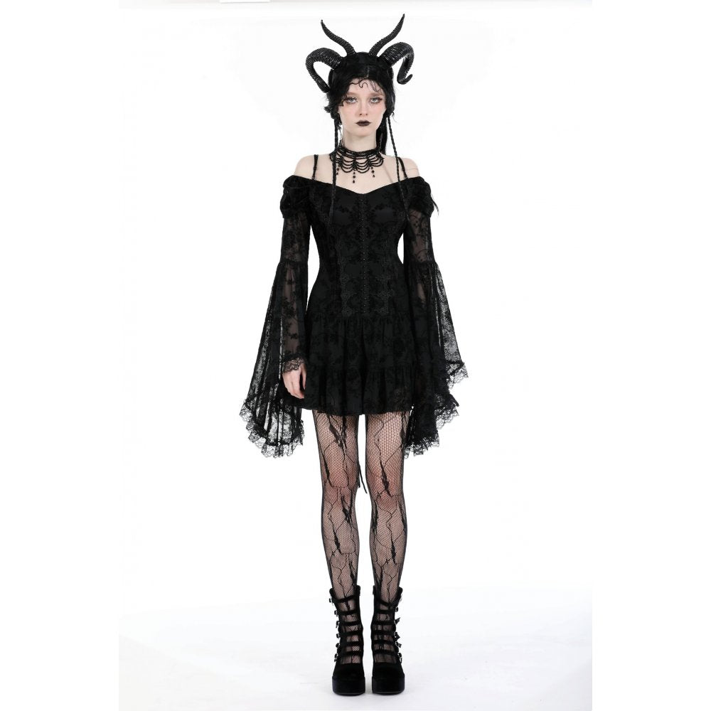 Dark in Love Dress Alora Lace Off-Shoulder ﻿ UK 8-18 - QHA UK
