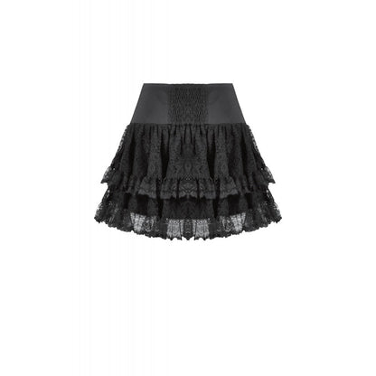 Dark in Love Skirt Astrid Lace Buckle UK 8-22 - Buckle Detail - QHA UK