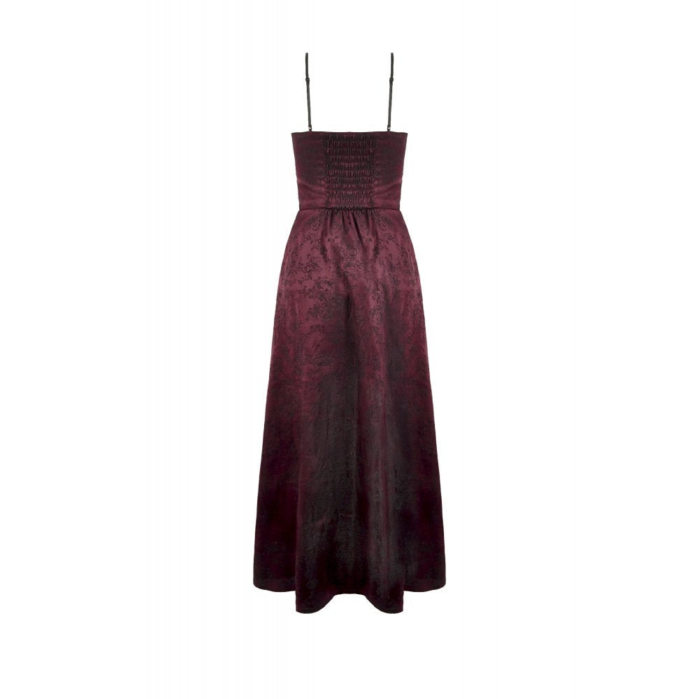 Dark in Love Dress Belladonna Burgundy Brocade and Lace UK 8-18 - QHA UK