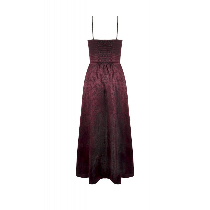 Dark in Love Dress Belladonna Burgundy Brocade and Lace UK 8-18 - QHA UK
