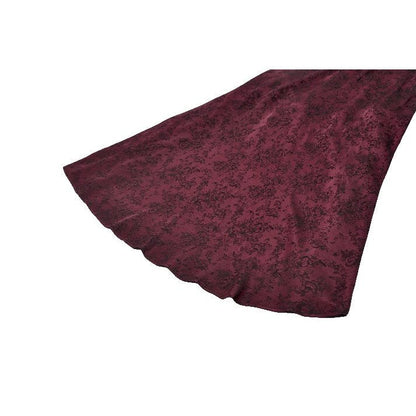 Dark in Love Dress Belladonna Burgundy Brocade and Lace UK 8-18 - QHA UK