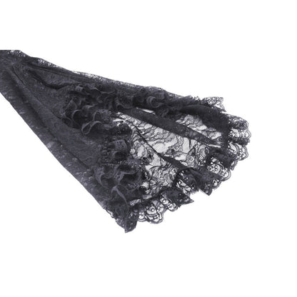 Dark in Love Women's Gothic Shrug Belladonna Lace Bell Sleeve UK 10-18 - Sleeve Detail - QHA UK