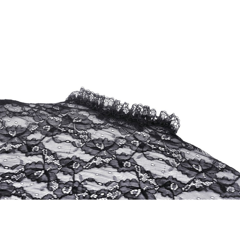 Dark in Love Women's Gothic Shrug Belladonna Lace Bell Sleeve UK 10-18 - Sleeve Detail - QHA UK