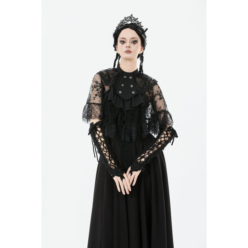 Dark in Love Capelet Bellatrix Lace Ruffle UK 10-22 - QHA UK