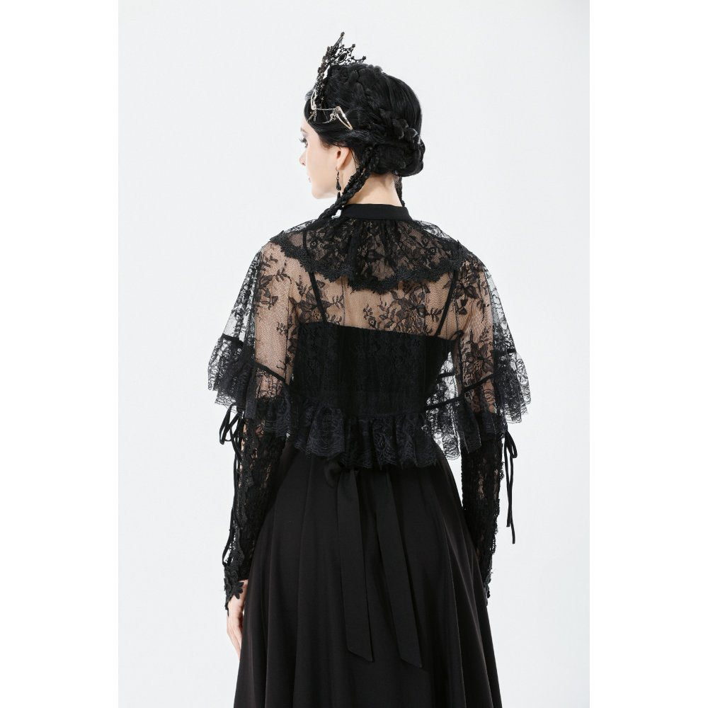 Dark in Love Capelet Bellatrix Lace Ruffle UK 10-22 - QHA UK