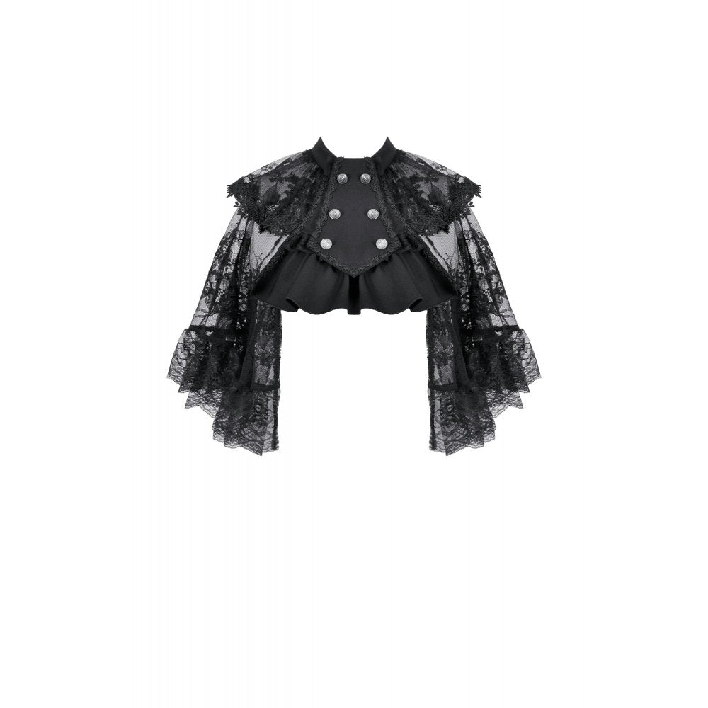 Dark in Love Capelet Bellatrix Lace Ruffle UK 10-22 - QHA UK