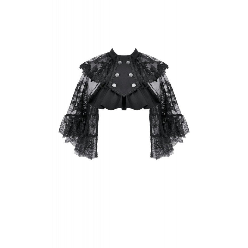 Dark in Love Capelet Bellatrix Lace Ruffle UK 10-22 - QHA UK