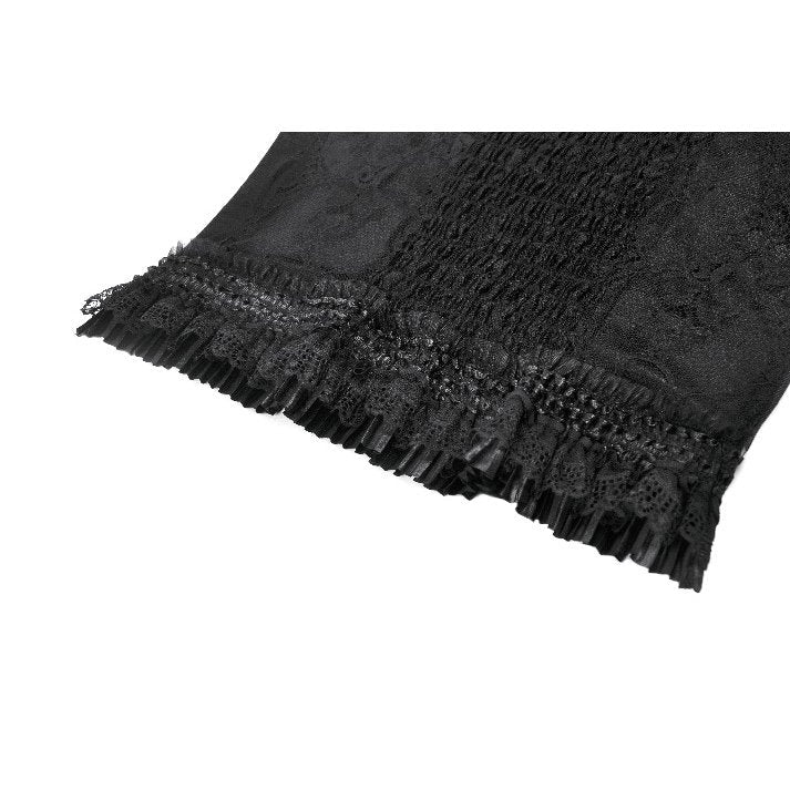 Dark in Love Women's Camisole Top Black Lace Court Lace-Up UK 8-18 - QHA UK