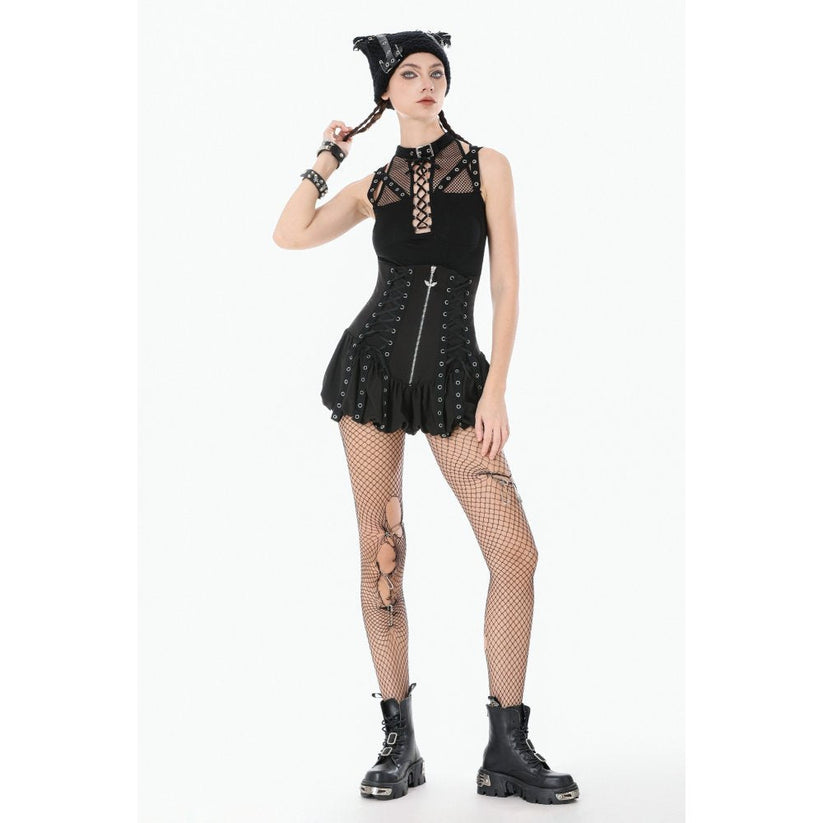 Dark in Love Women's Shorts Brynja Eyelet Balloon UK 8-18 - QHA UK