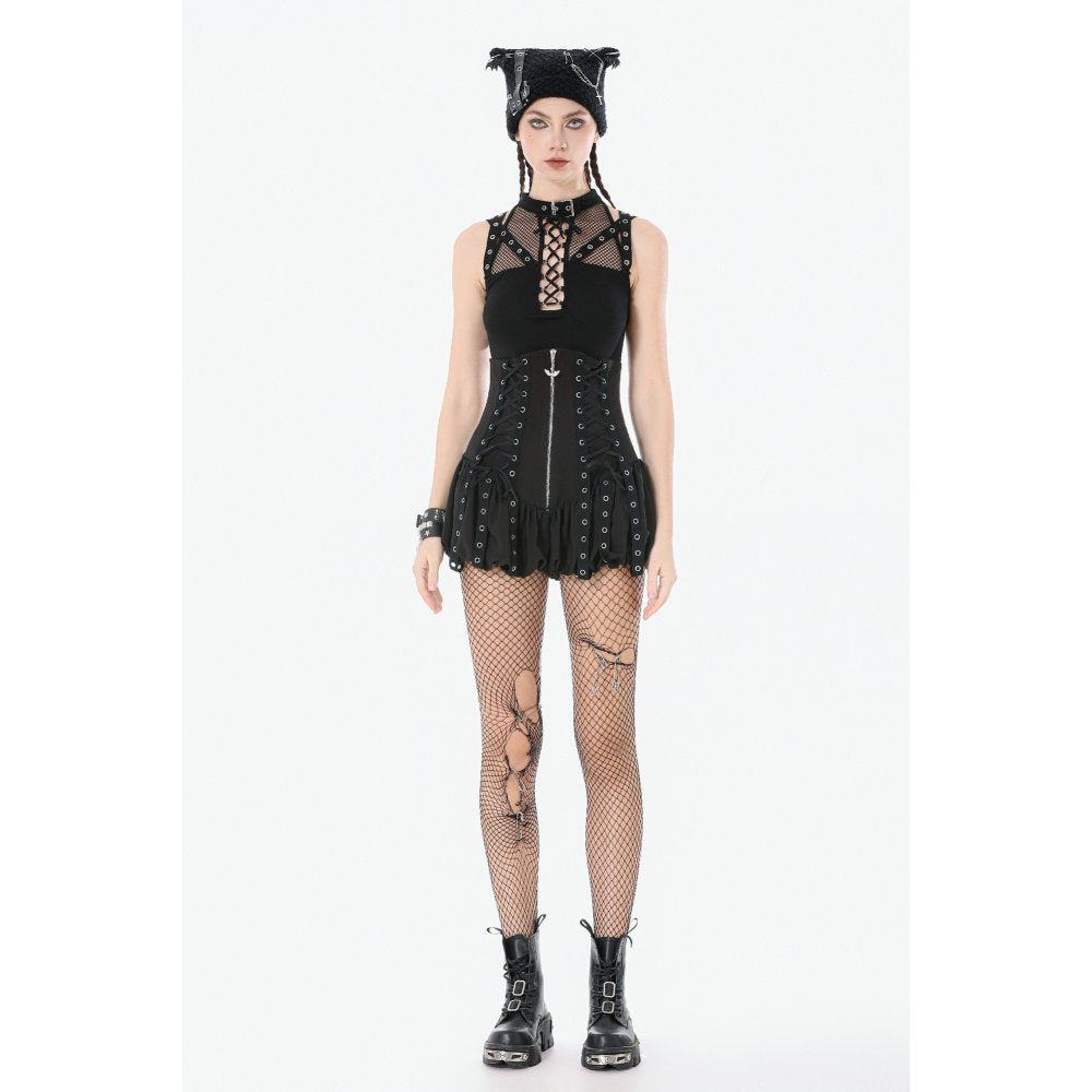 Dark in Love Women's Shorts Brynja Eyelet Balloon UK 8-18 - QHA UK
