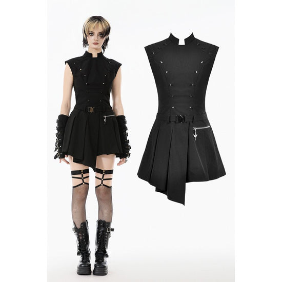 Dark in Love Dress Cassia Buckled Pleated UK 8-18 - QHA UK