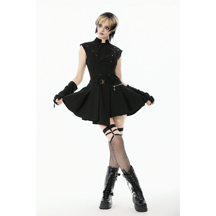 Dark in Love Dress Cassia Buckled Pleated UK 8-18 - QHA UK