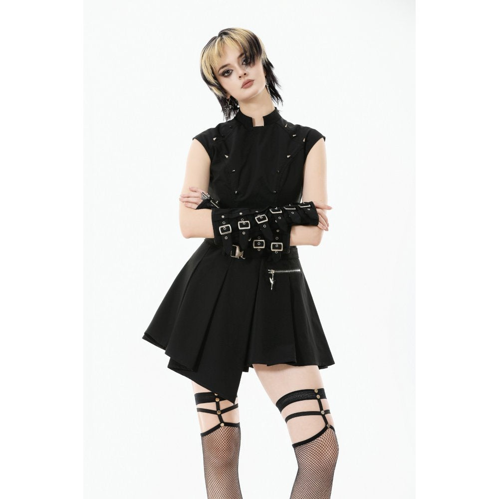 Dark in Love Dress Cassia Buckled Pleated UK 8-18 - QHA UK