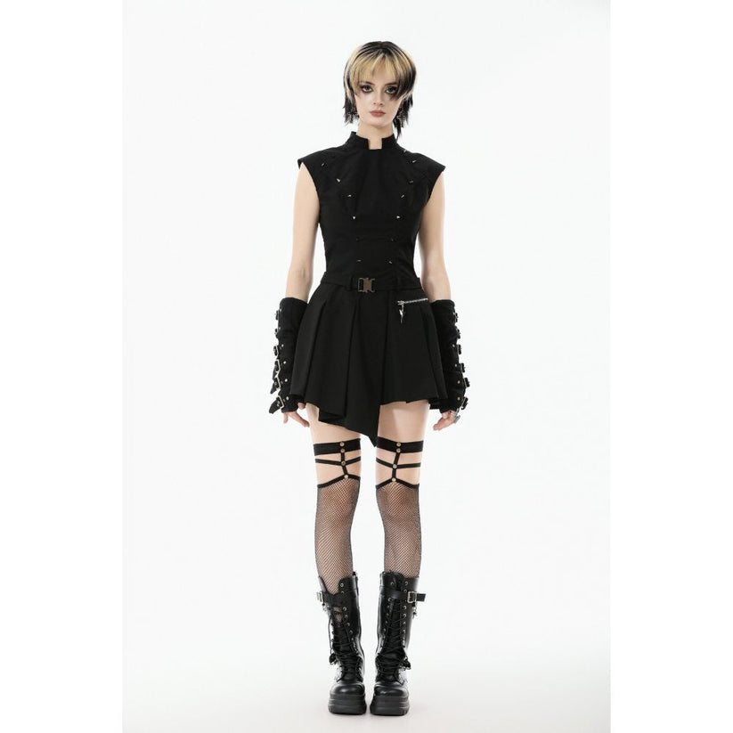 Dark in Love Dress Cassia Buckled Pleated UK 8-18 - QHA UK