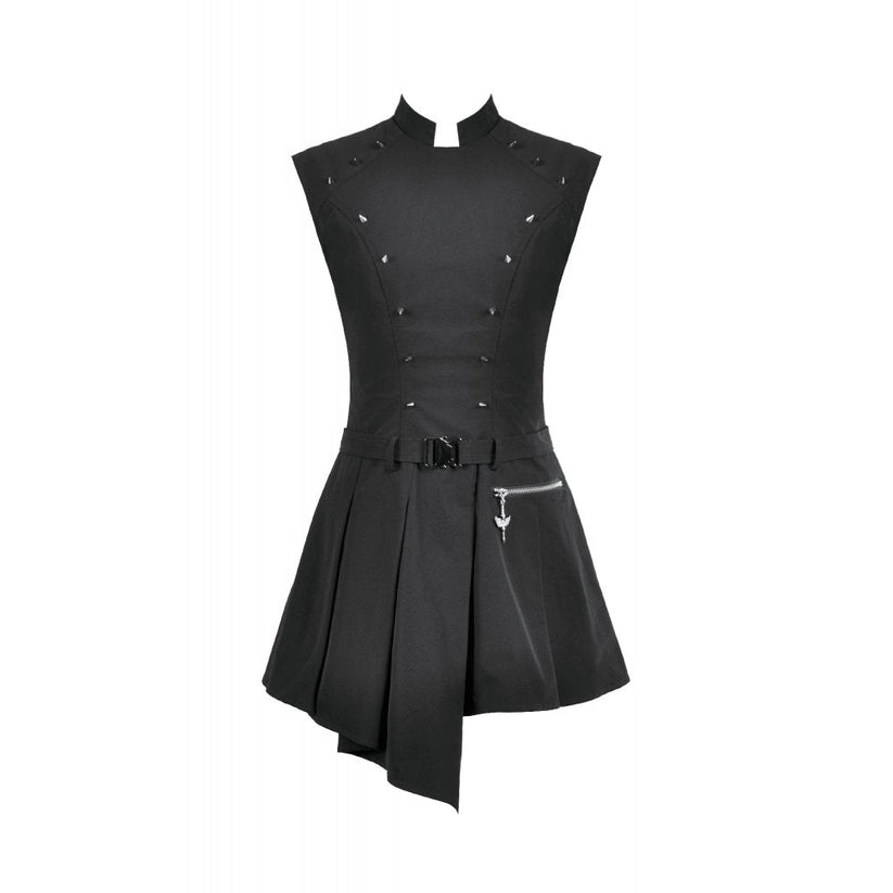 Dark in Love Dress Cassia Buckled Pleated UK 8-18 - QHA UK