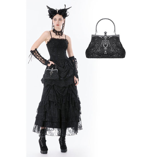 Dark in Love Vintage Evening Bag Celestine Beaded Gilded - QHA UK