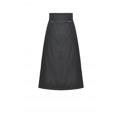 Dark in Love Women's Gothic Skirt Chain Belt Layered Black UK 8-18 - QHA UK