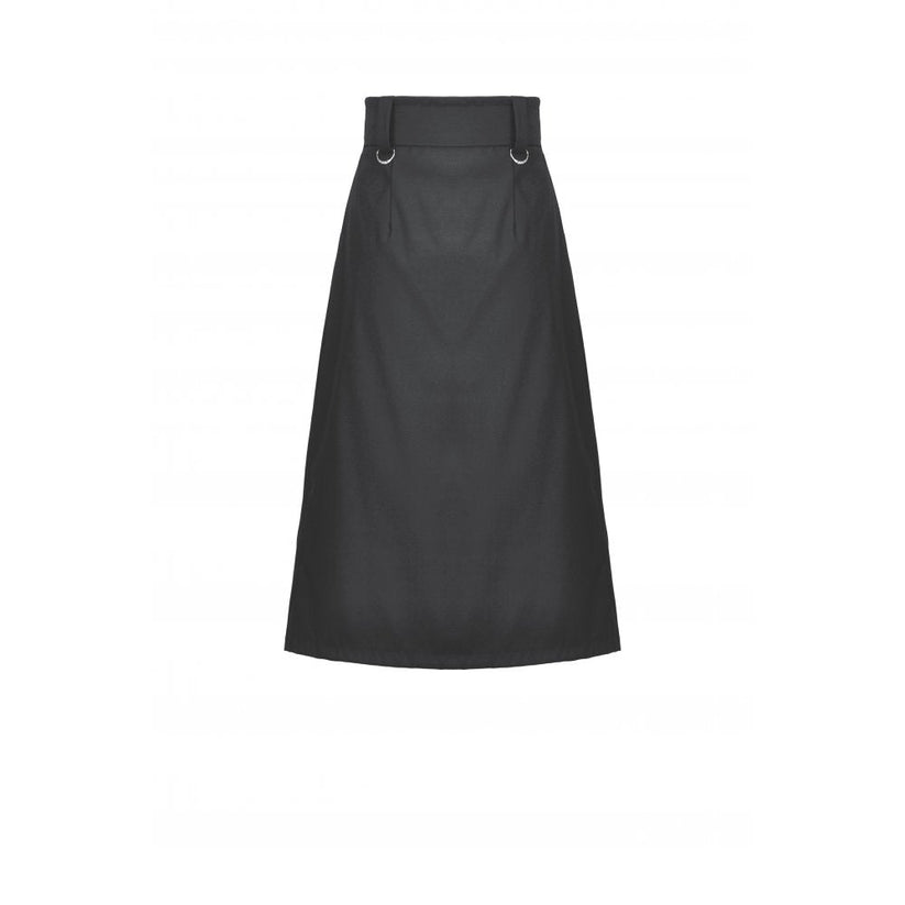 Dark in Love Women's Gothic Skirt Chain Belt Layered Black UK 8-18 - QHA UK