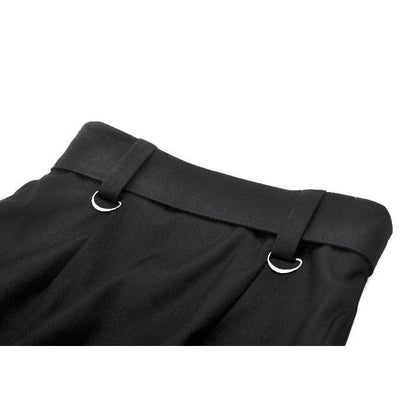 Dark in Love Women's Gothic Skirt Chain Belt Layered Black UK 8-18 - QHA UK