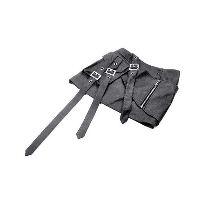 Dark in Love Gothic Mini Skirt Chaos Reign Faux Leather Black UK 8-18 - QHA UK