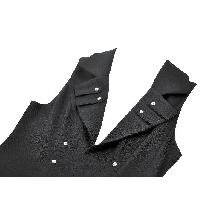 Dark in Love Punk Coat Collete Sleeveless Long Fitted UK 8-18 - QHA UK
