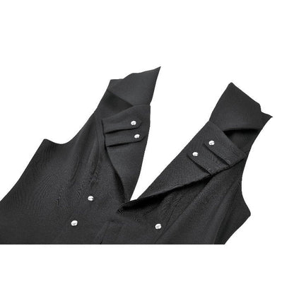 Dark in Love Punk Coat Collete Sleeveless Long Fitted UK 8-18 - QHA UK