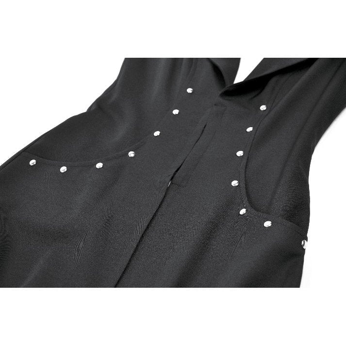 Dark in Love Punk Coat Collete Sleeveless Long Fitted UK 8-18 - QHA UK