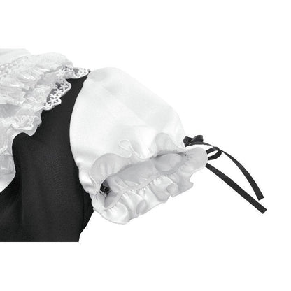 Dark in Love Women's Blouse Court-Style Black and White Lace UK 8-18 - QHA UK
