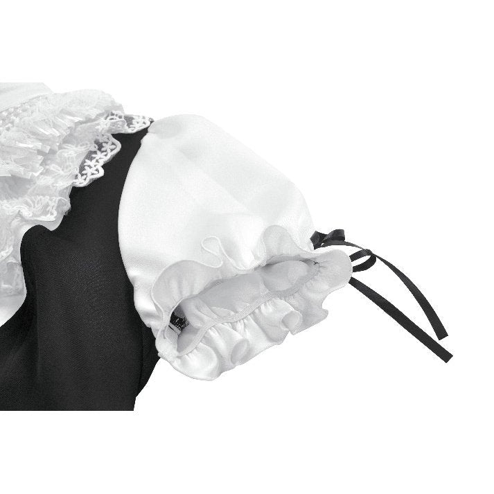 Dark in Love Women's Blouse Court-Style Black and White Lace UK 8-18 - QHA UK