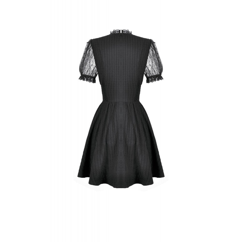 Dark in Love Dress Dark Lace-Framed Silhouette UK 8-18 - QHA UK