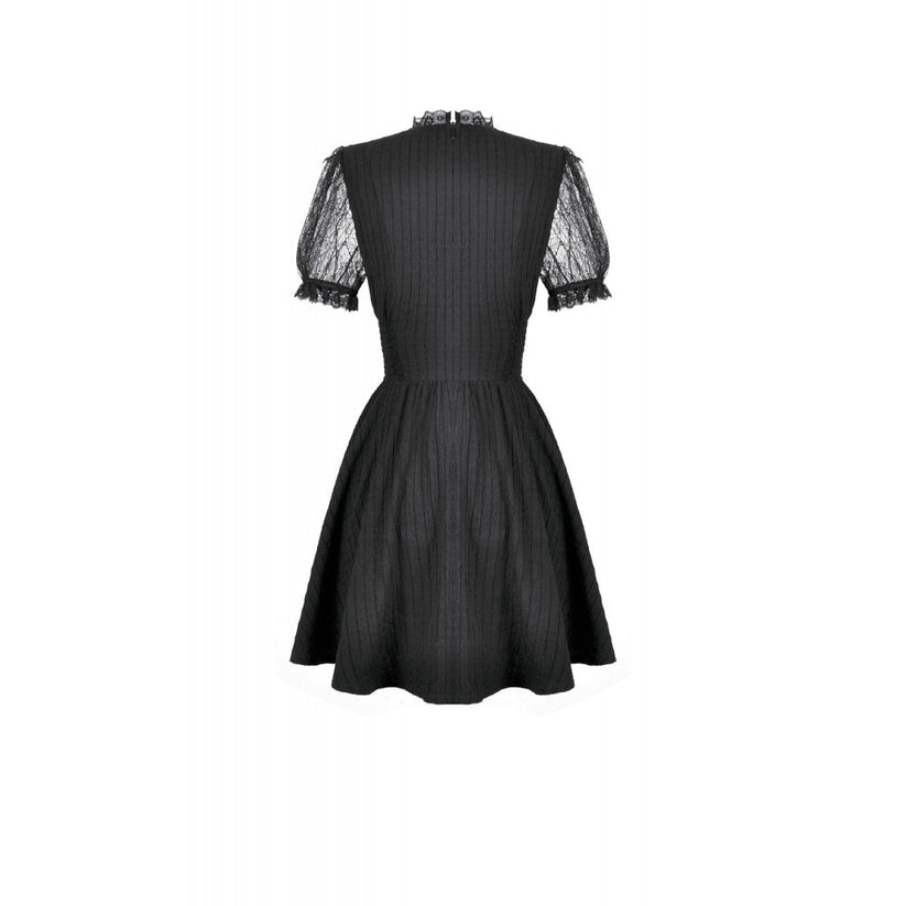 Dark in Love Dress Dark Lace-Framed Silhouette UK 8-18 - QHA UK