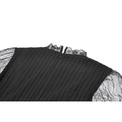 Dark in Love Dress Dark Lace-Framed Silhouette UK 8-18 - QHA UK