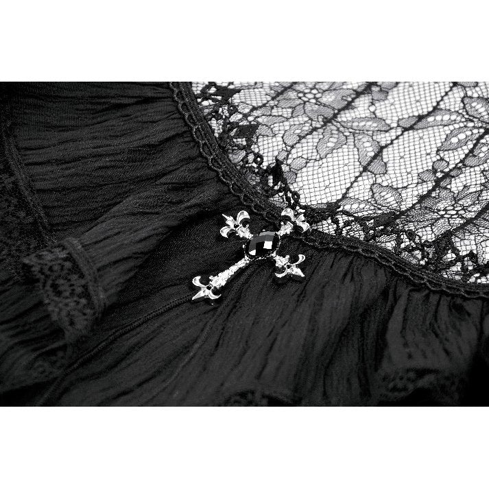 Dark in Love Dress Dark Lace-Framed Silhouette UK 8-18 - QHA UK