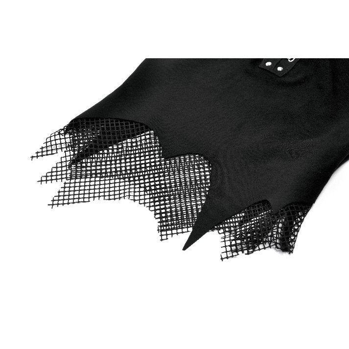 Dark in Love Women's Punk Vest Top Dark Mesh Chain UK 8-18 - QHA UK