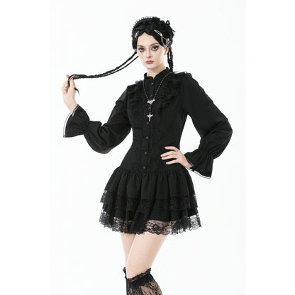 Dark in Love Victorian Mini Dress Desdemona UK 8-18 - QHA UK