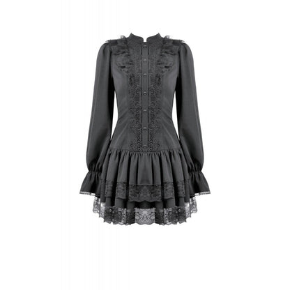 Dark in Love Victorian Mini Dress Desdemona UK 8-18 - QHA UK