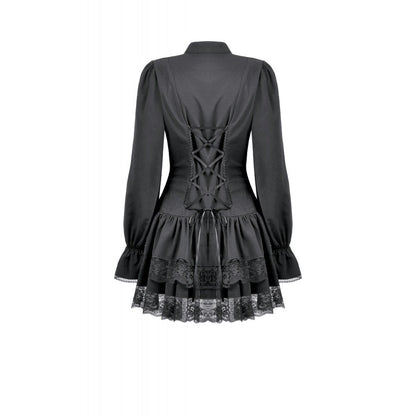Dark in Love Victorian Mini Dress Desdemona UK 8-18 - QHA UK