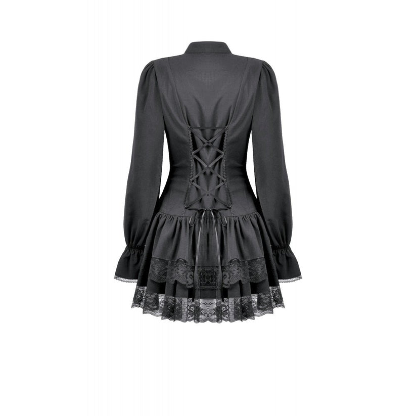 Dark in Love Victorian Mini Dress Desdemona UK 8-18 - QHA UK