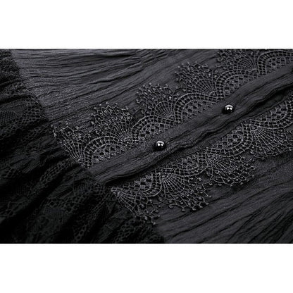 Dark in Love Gothic Dress Diya Sleeveless Tiered UK 8-18 - QHA UK