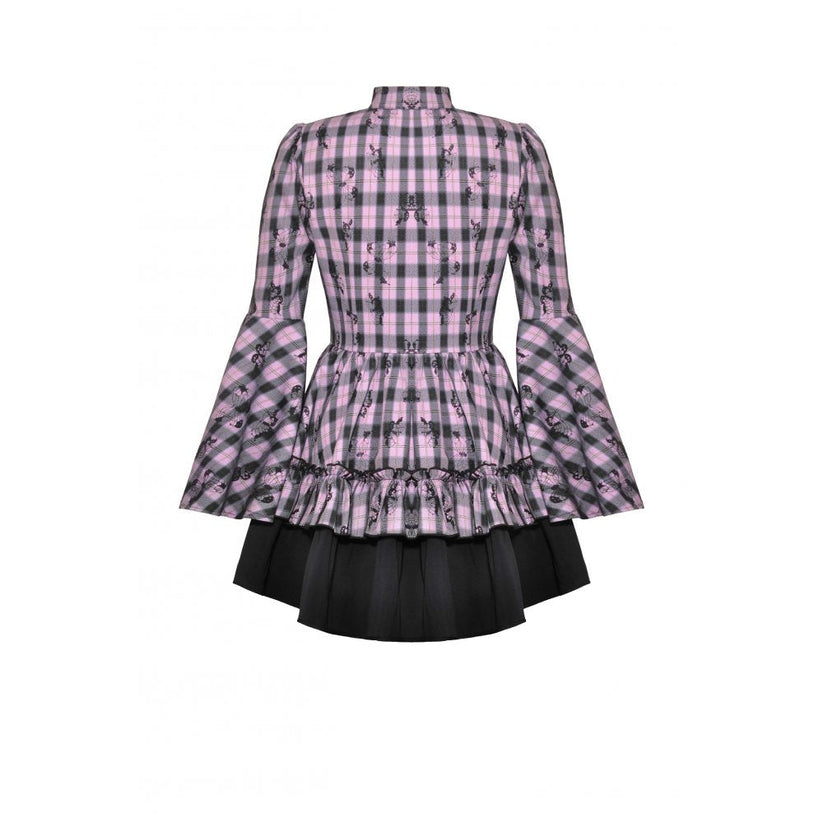 Dark in Love Dress Ellery Big Pink Butterfly Doll Bell-Sleeve UK 8-18 - Sleeve Detail - QHA UK