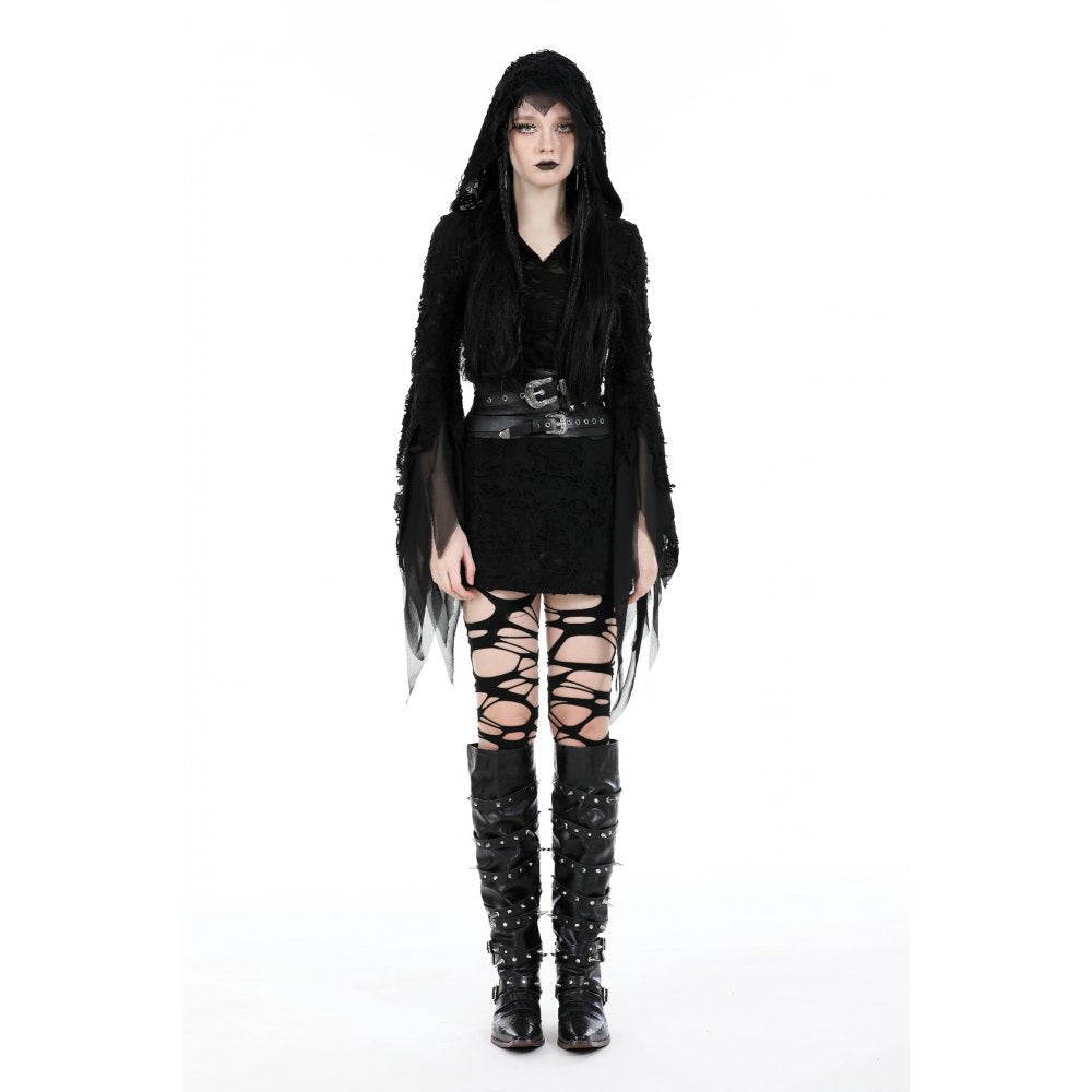 Dark in Love Gothic Belt Elvira Faux Leather Layered Waist UK 10-18 - Waistband Detail - QHA UK