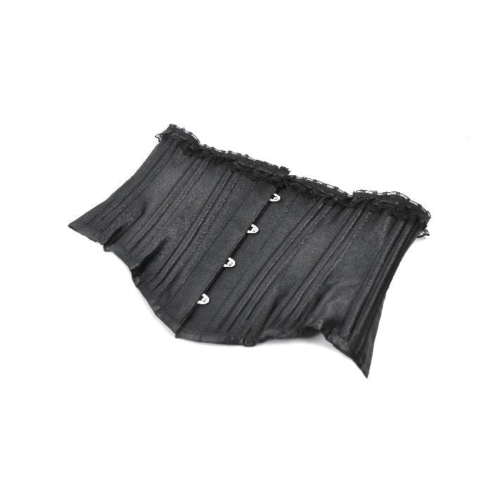 Dark in Love Corset Evelina Metal-Boned Waist UK 8-18 - Waistband Detail - QHA UK