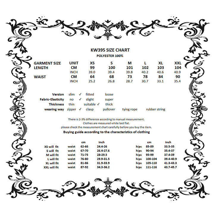 Dark in Love Skirt Gloria Floor-Length Corset UK 8-18 - QHA UK