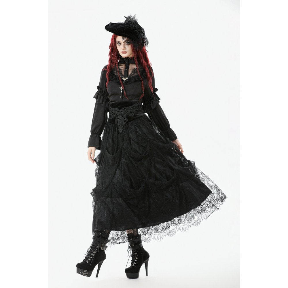 Dark in Love Maxi Skirt Gloriana Draped UK 8-22 - QHA UK
