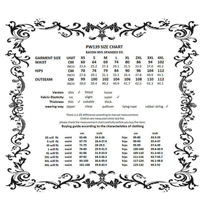 Dark in Love Women's Gothic Leggings Flare with Lace Frills UK 8-22 - QHA UK