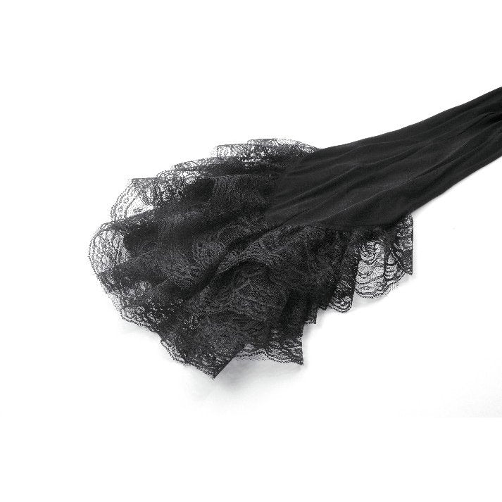 Dark in Love Women's Gothic Leggings Flare with Lace Frills UK 8-22 - QHA UK